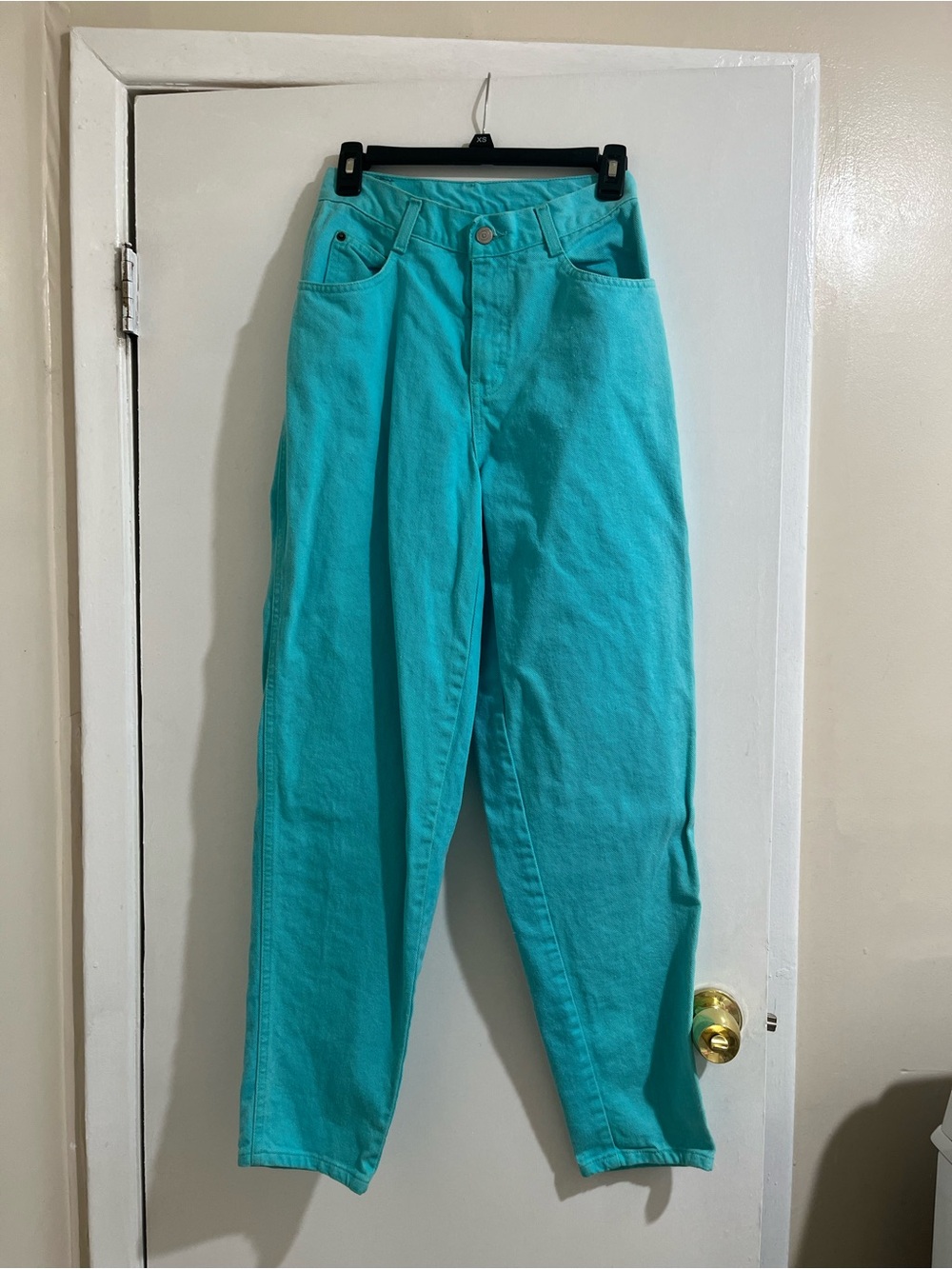 Gitano Aqua Blue High-Waist Jeans Vintage 80s 100% cotton